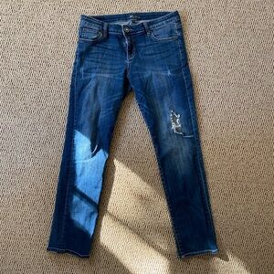 Kut from the Kloth Katy Boyfriend Distressed Straight Leg Jeans